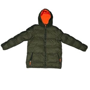 XL (16-18) Champion Youth Boys Men Olive Green Puffer Warm Winter Ski Jacket